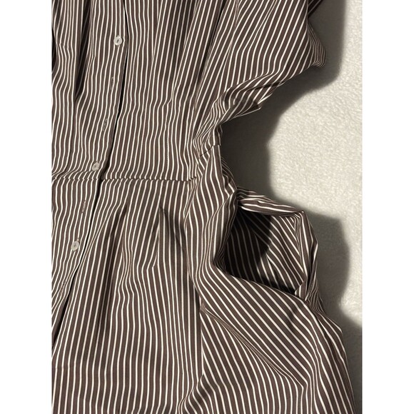 Anthropologie The Tobie Exquise Pleated Romper Sz L Brown NWT - Picture 9 of 11